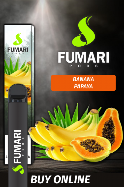 Disposable Electronic Cigarette Fumari Banana Papaya 800