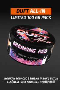 Tobacco DUFT Daft 100 g All-In Breaking Red (Fruits and berries)
