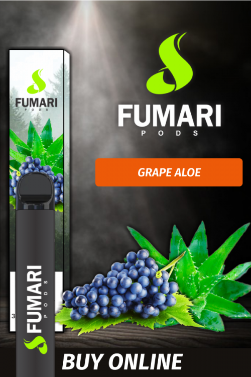 Disposable Electronic Cigarette Fumari Aloe Grape 800