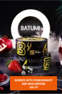 Banger ft Timoti Batumi tobacco (Berries with pomegranate and mascarpone)